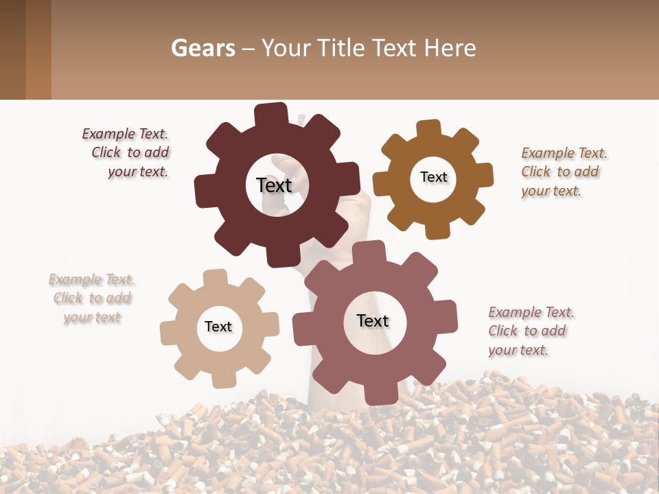 Vector Flag Postage PowerPoint Template