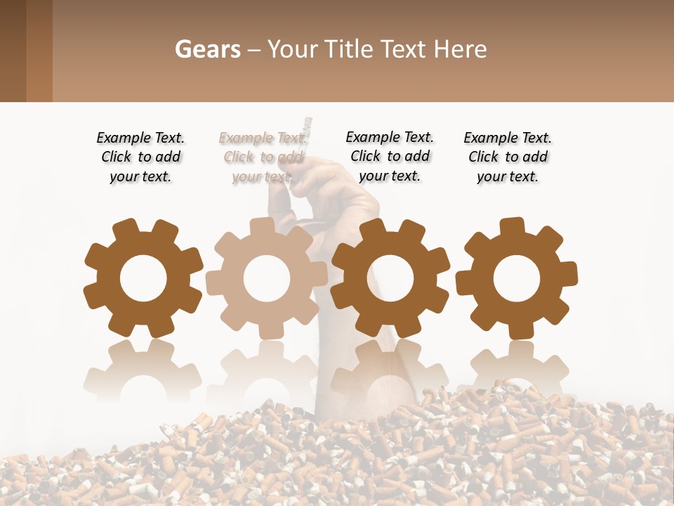 Vector Flag Postage PowerPoint Template