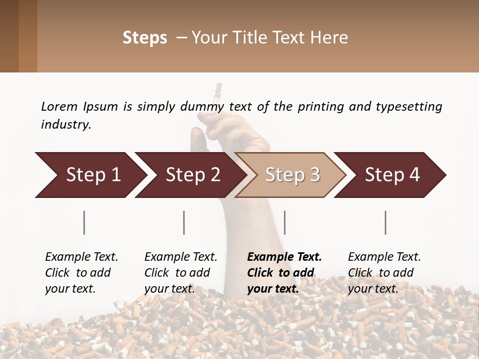 Vector Flag Postage PowerPoint Template