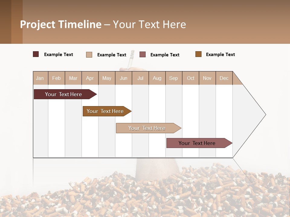 Vector Flag Postage PowerPoint Template