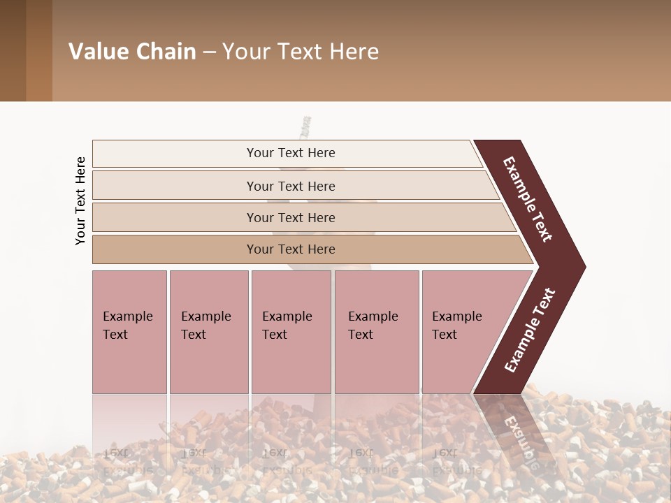 Vector Flag Postage PowerPoint Template