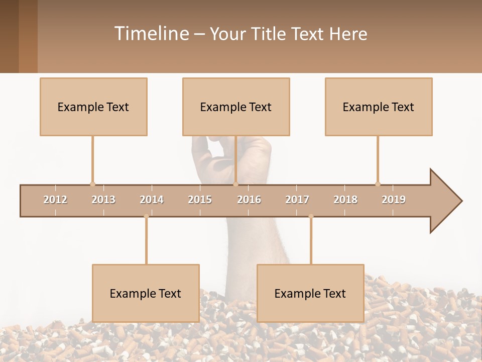 Vector Flag Postage PowerPoint Template