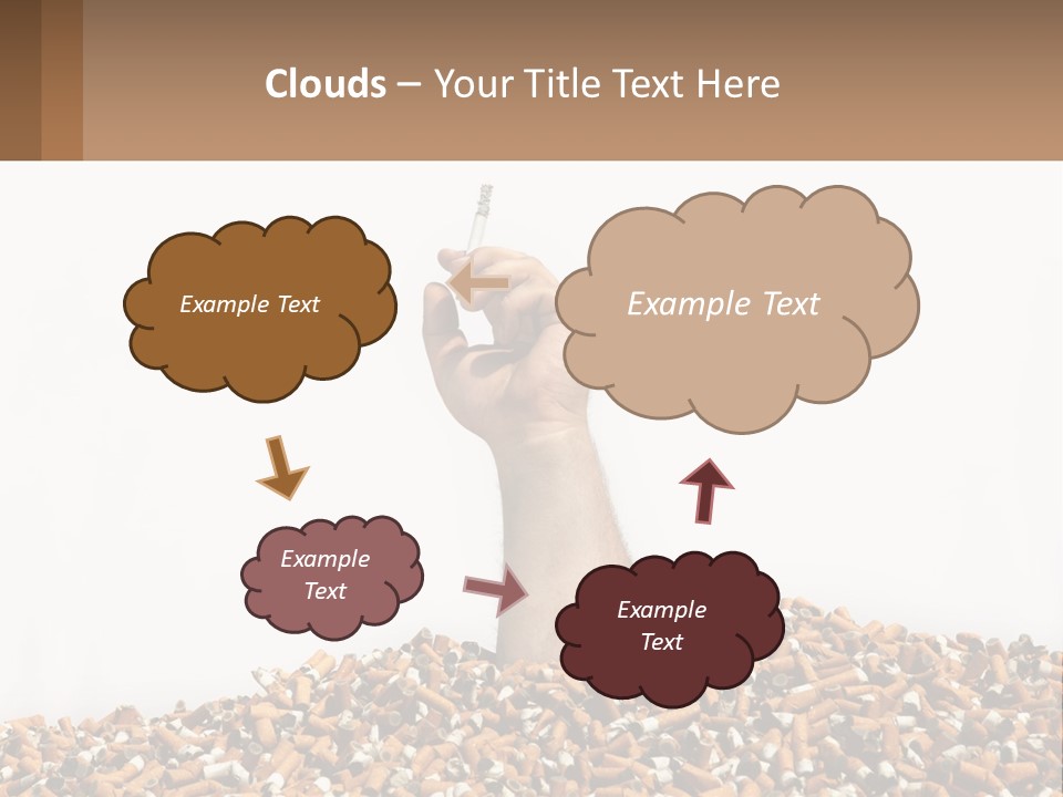 Vector Flag Postage PowerPoint Template
