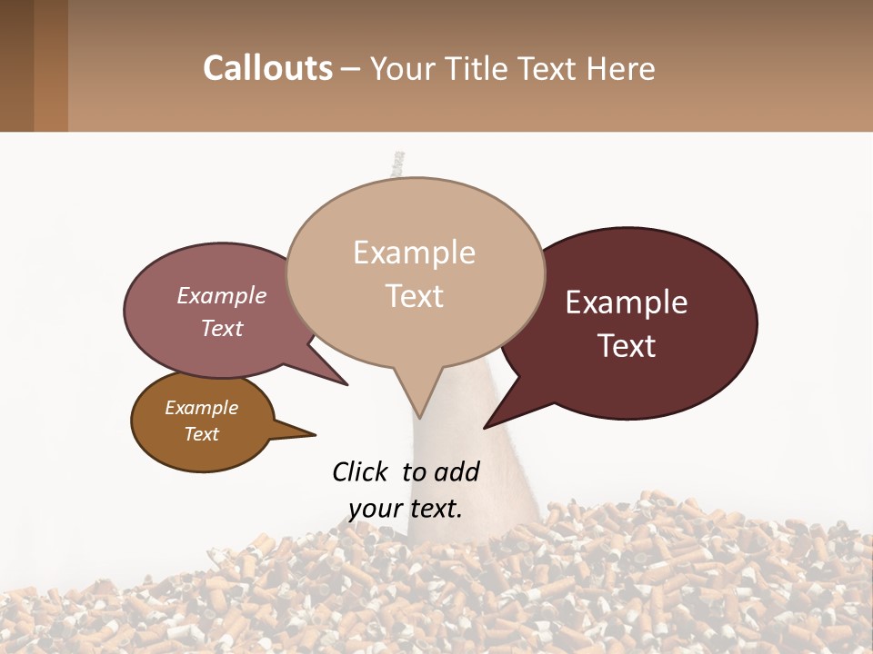 Vector Flag Postage PowerPoint Template