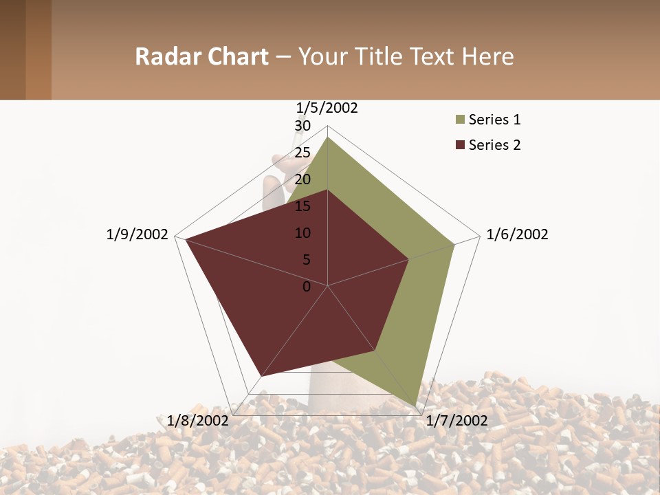 Vector Flag Postage PowerPoint Template