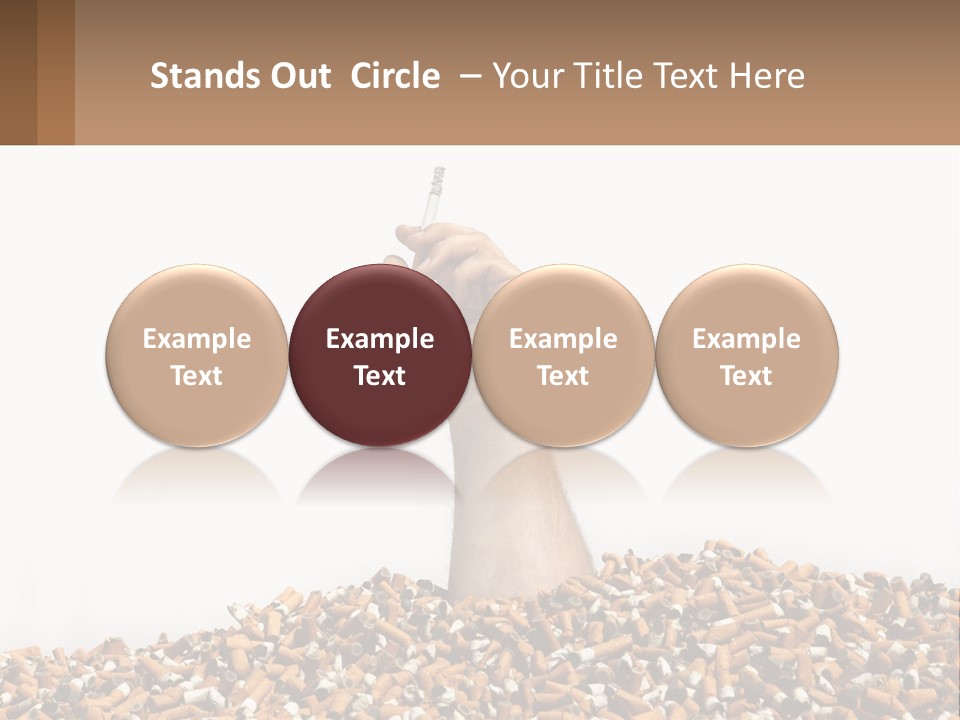 Vector Flag Postage PowerPoint Template