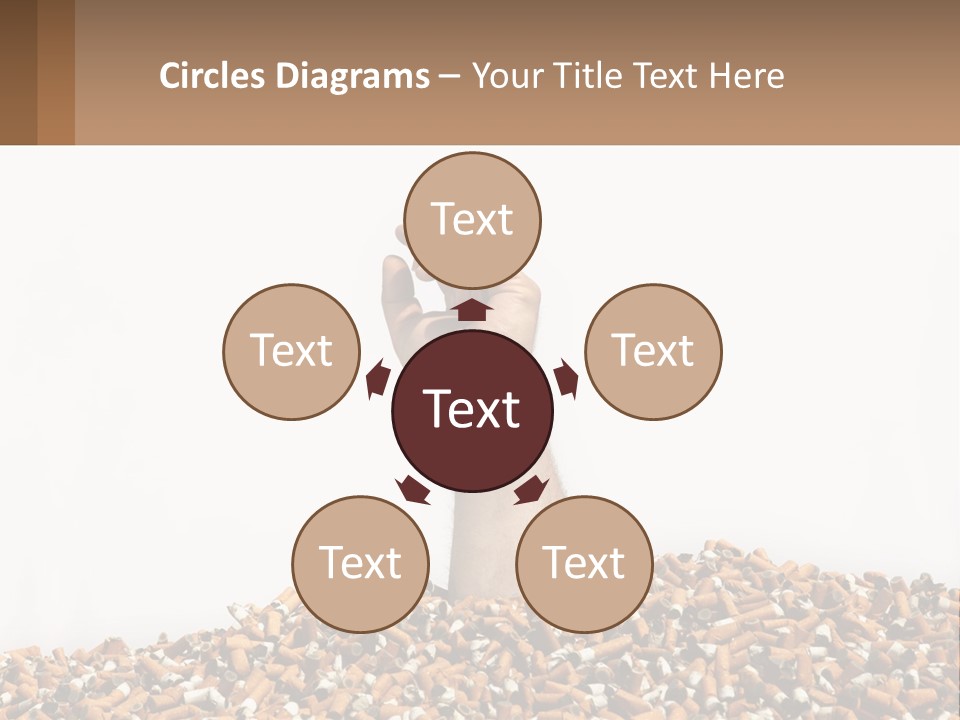 Vector Flag Postage PowerPoint Template