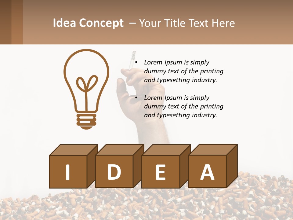 Vector Flag Postage PowerPoint Template