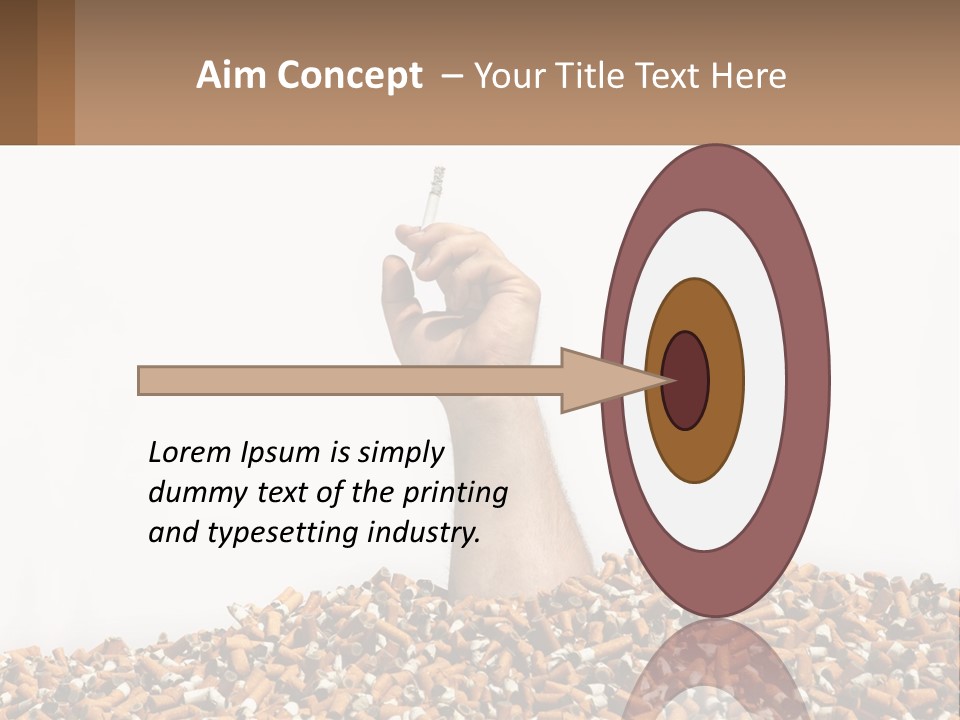 Vector Flag Postage PowerPoint Template