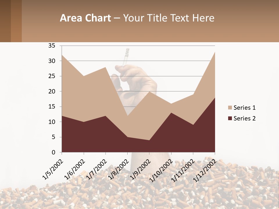 Vector Flag Postage PowerPoint Template