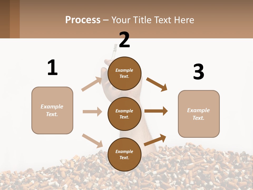 Vector Flag Postage PowerPoint Template