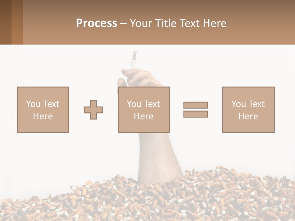 Vector Flag Postage PowerPoint Template