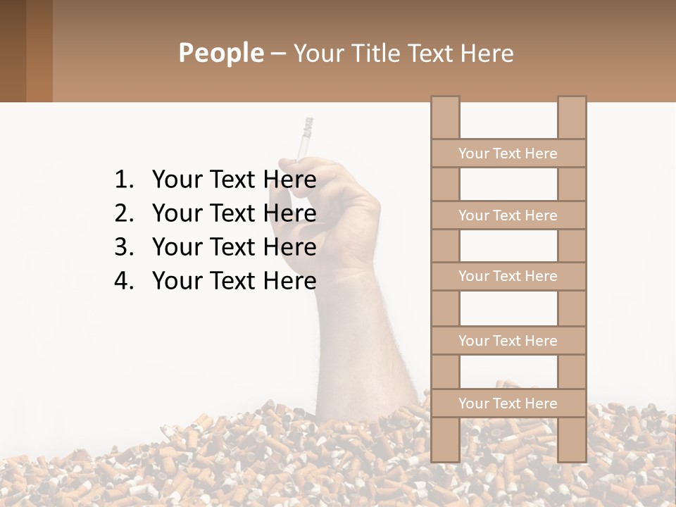 Vector Flag Postage PowerPoint Template