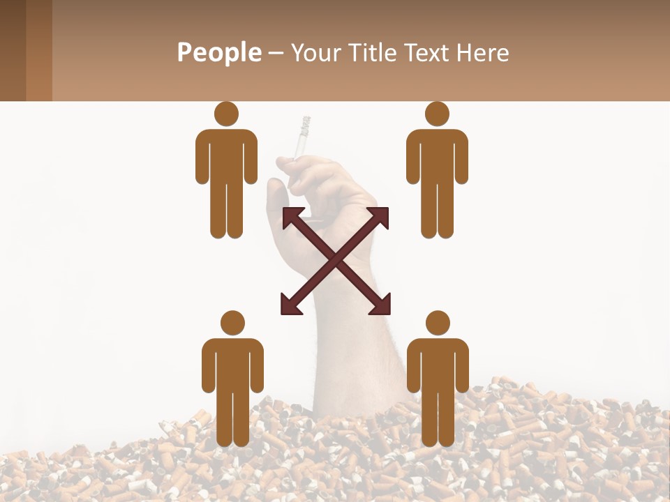 Vector Flag Postage PowerPoint Template