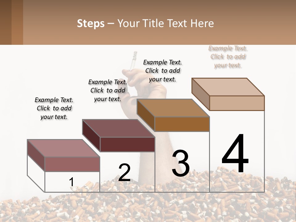 Vector Flag Postage PowerPoint Template