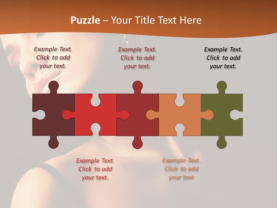 Element Cartoon Flower PowerPoint Template