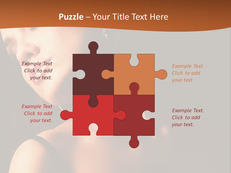 Element Cartoon Flower PowerPoint Template