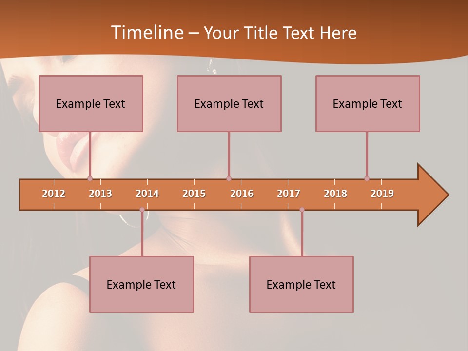 Element Cartoon Flower PowerPoint Template
