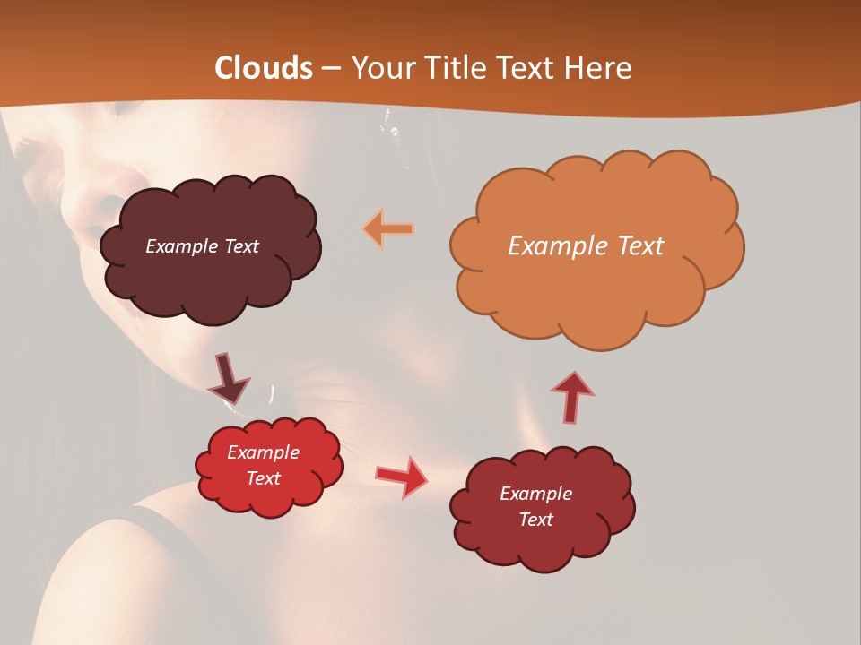 Element Cartoon Flower PowerPoint Template