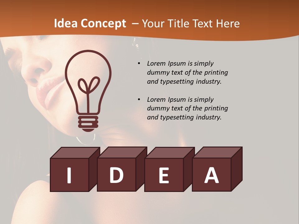 Element Cartoon Flower PowerPoint Template