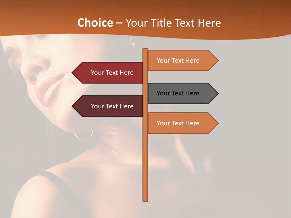 Element Cartoon Flower PowerPoint Template