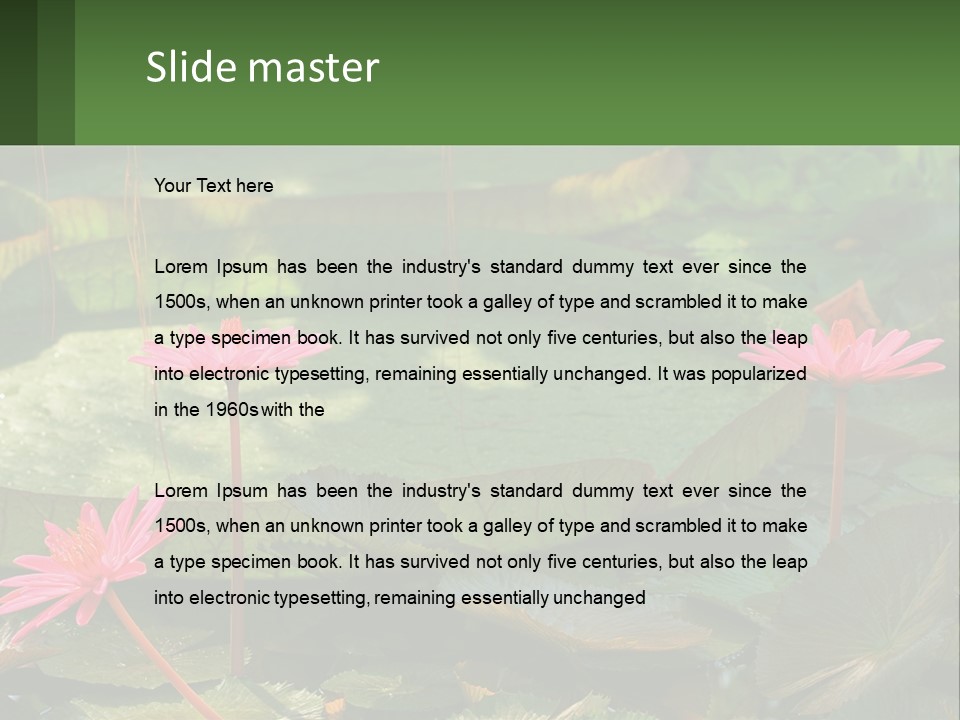 Card Hat Stamp PowerPoint Template