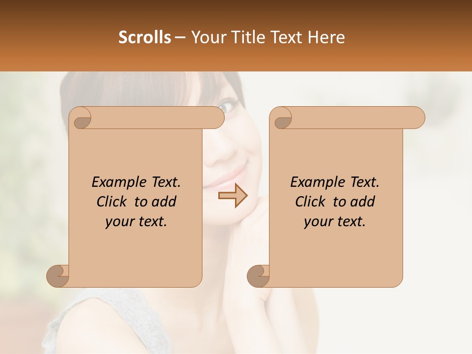 Greeting Banner Background PowerPoint Template