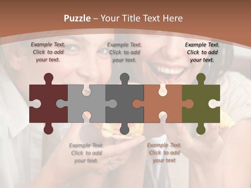 Greeting Candle Chocolate PowerPoint Template