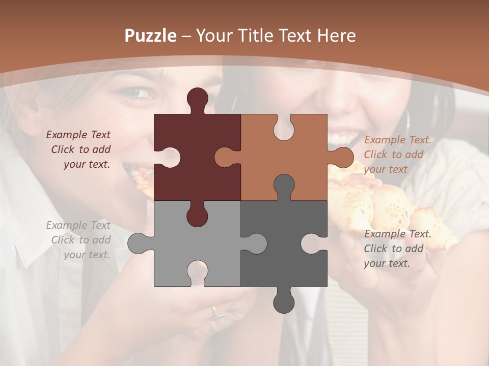 Greeting Candle Chocolate PowerPoint Template