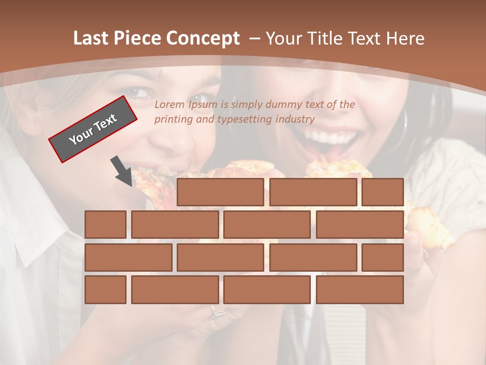 Greeting Candle Chocolate PowerPoint Template