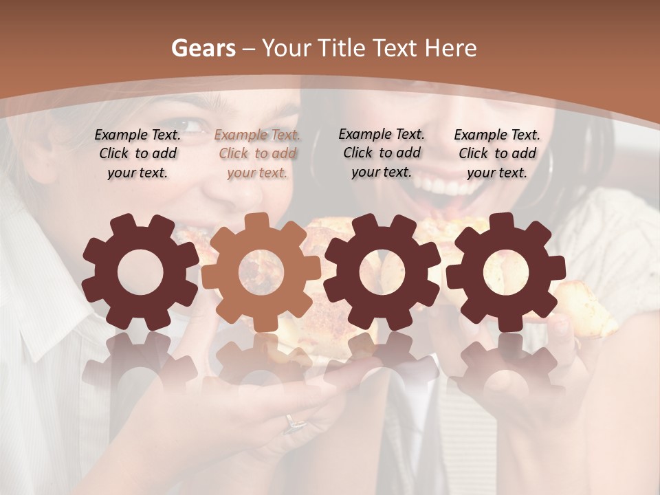 Greeting Candle Chocolate PowerPoint Template