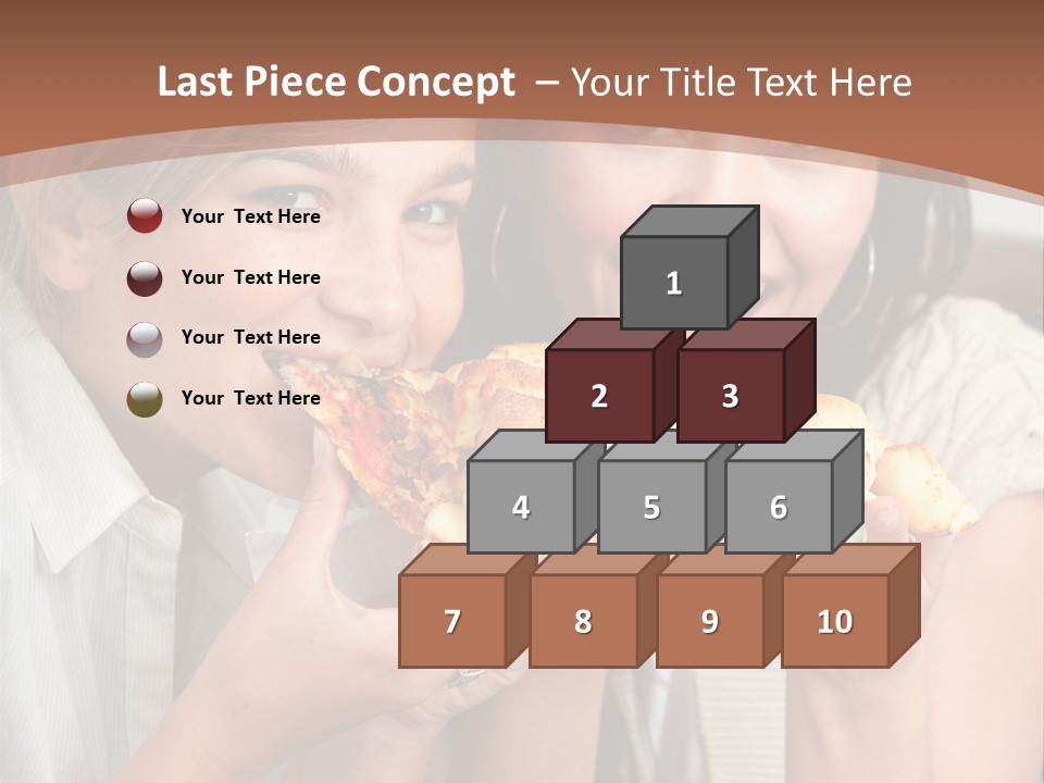 Greeting Candle Chocolate PowerPoint Template