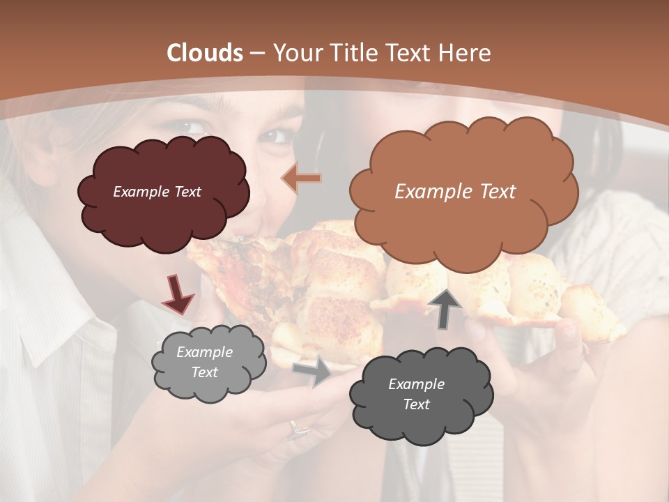 Greeting Candle Chocolate PowerPoint Template