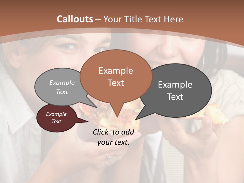 Greeting Candle Chocolate PowerPoint Template