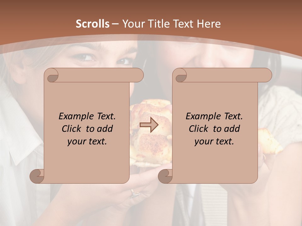 Greeting Candle Chocolate PowerPoint Template