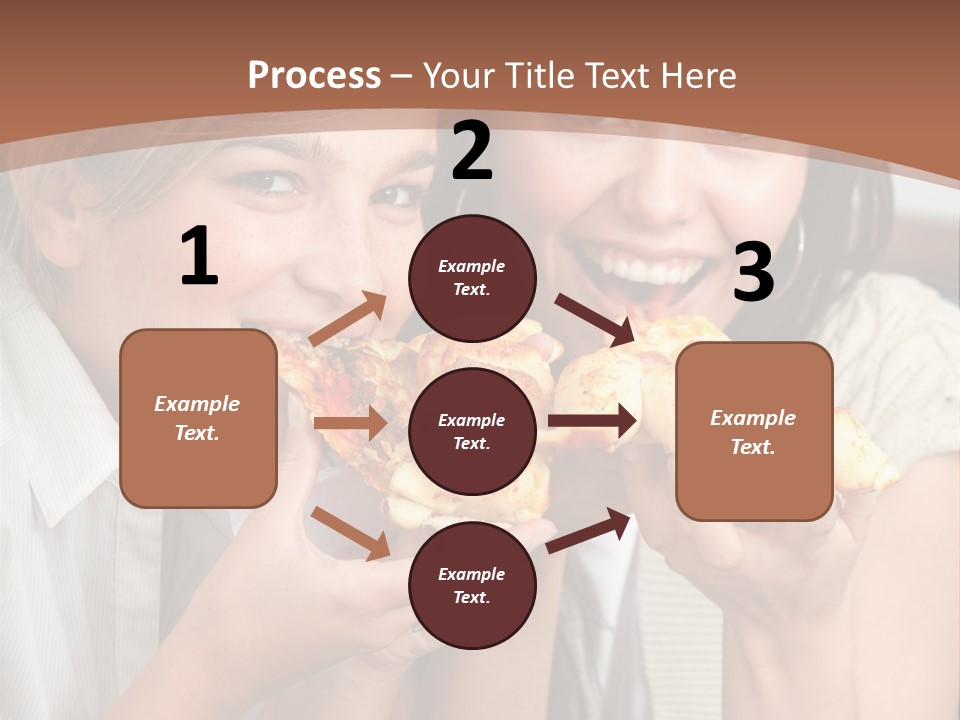 Greeting Candle Chocolate PowerPoint Template