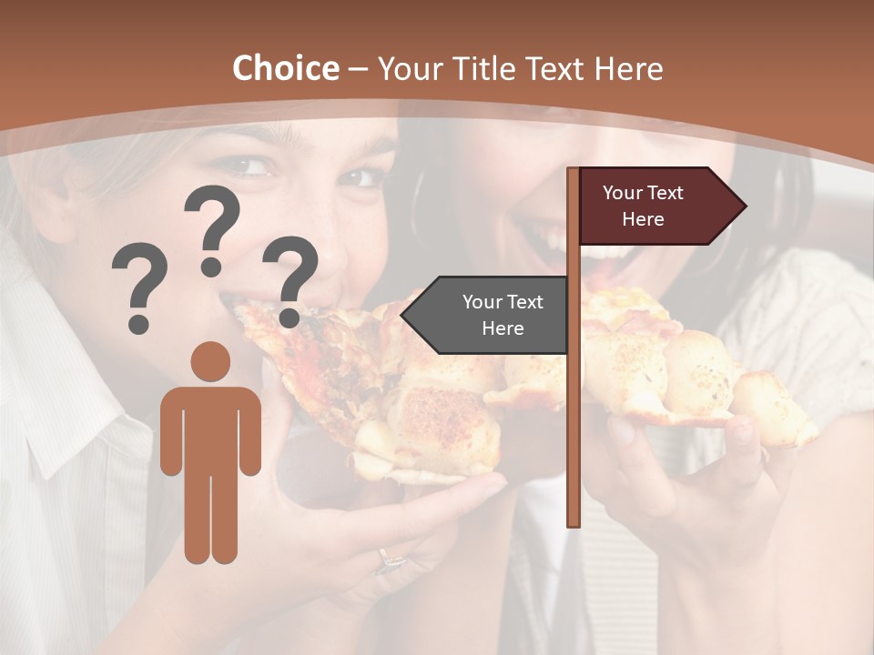 Greeting Candle Chocolate PowerPoint Template