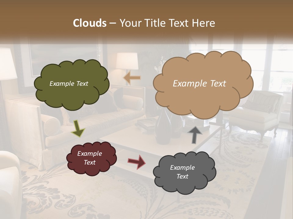 Candle Background Cake PowerPoint Template