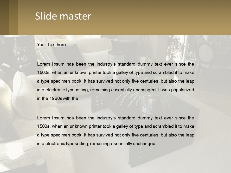 Isolated Happiness Postage PowerPoint Template