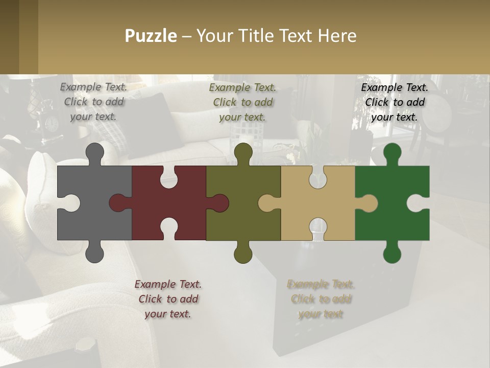 Isolated Happiness Postage PowerPoint Template