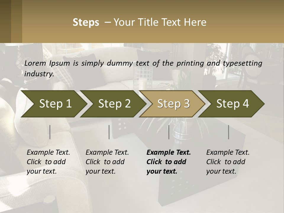 Isolated Happiness Postage PowerPoint Template