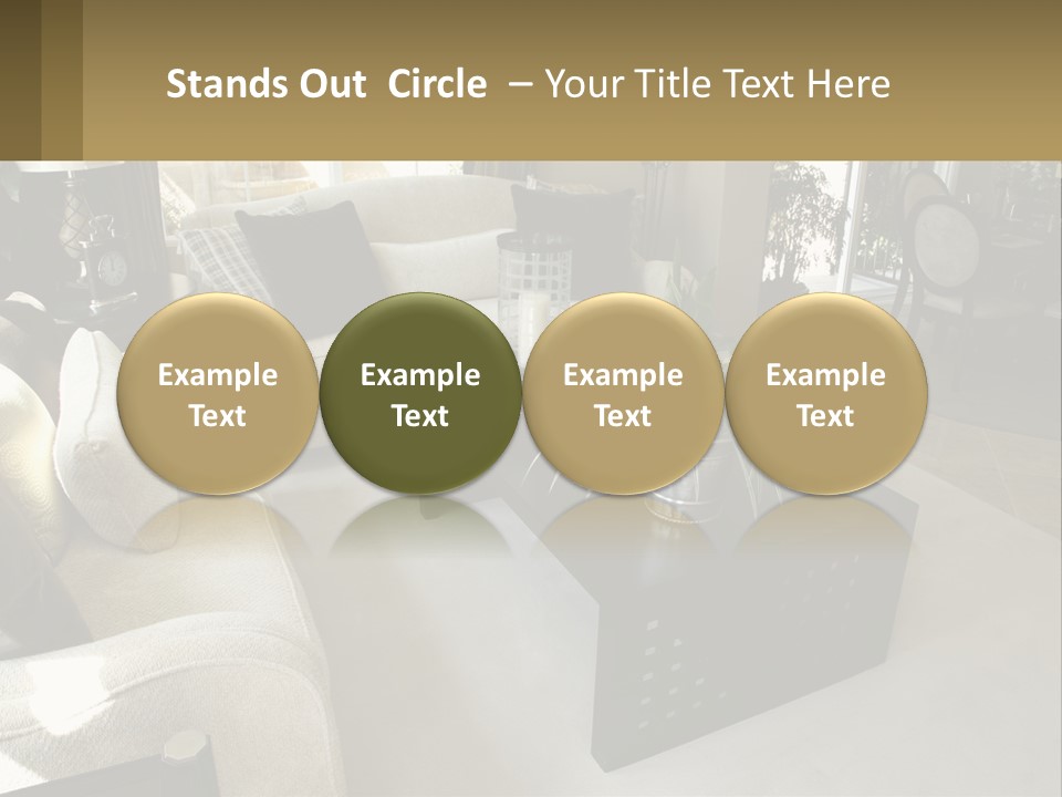 Isolated Happiness Postage PowerPoint Template