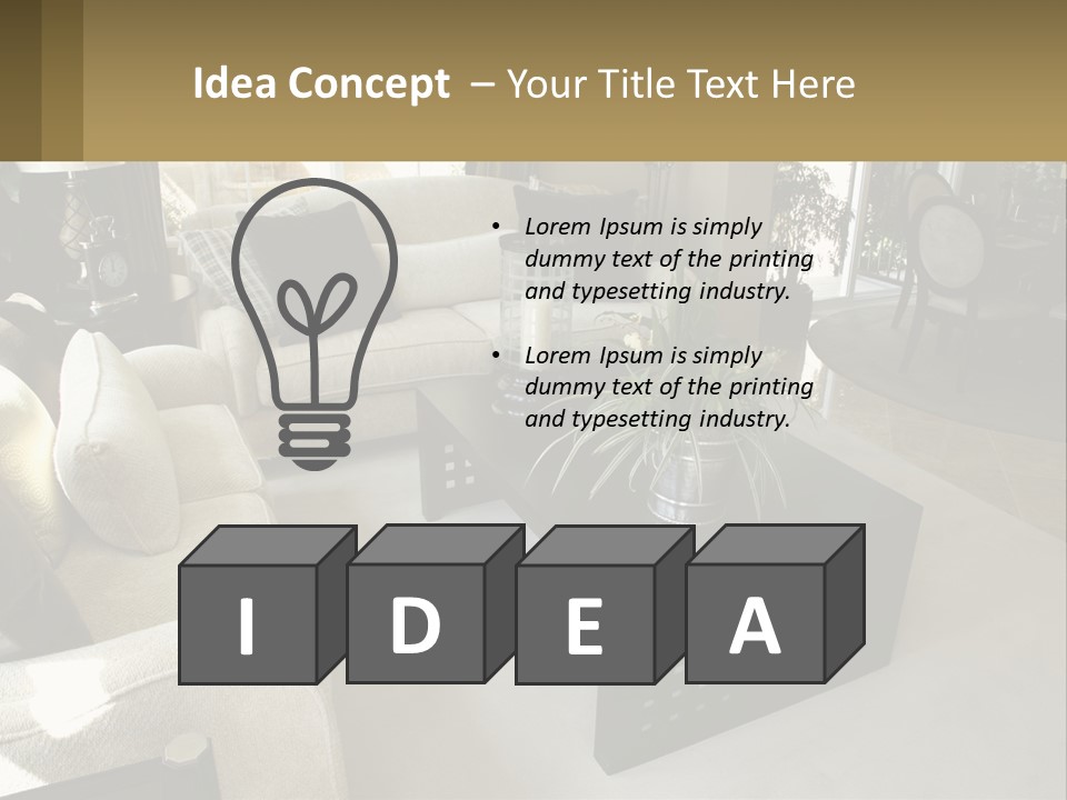 Isolated Happiness Postage PowerPoint Template