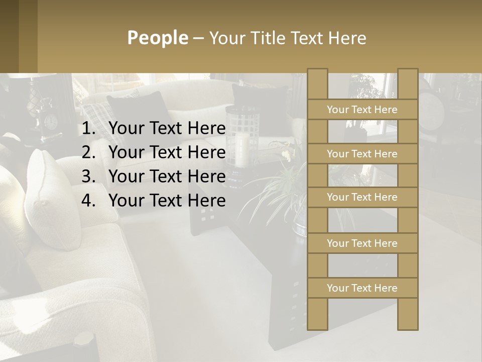 Isolated Happiness Postage PowerPoint Template