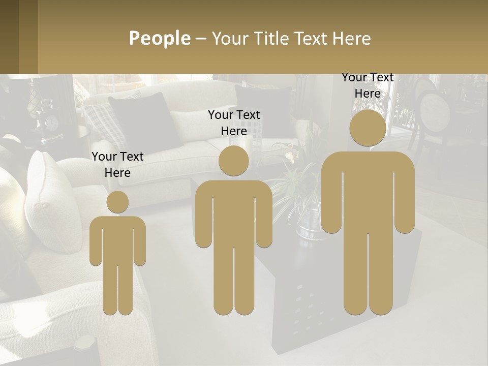 Isolated Happiness Postage PowerPoint Template