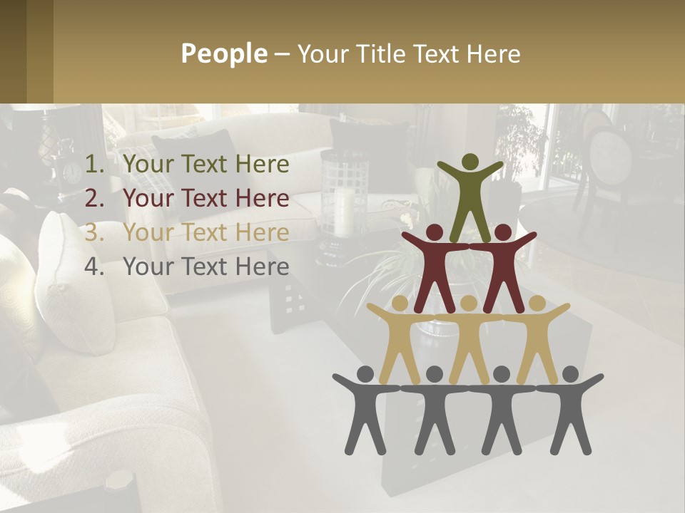 Isolated Happiness Postage PowerPoint Template