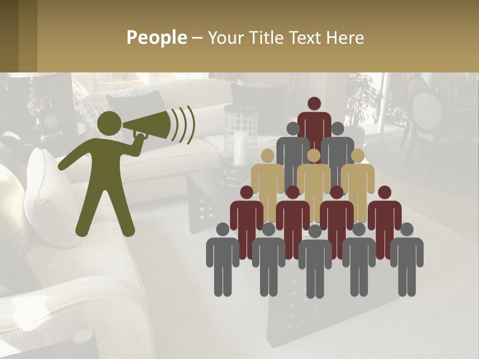 Isolated Happiness Postage PowerPoint Template