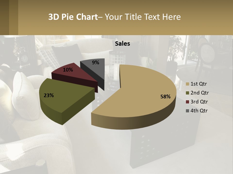 Isolated Happiness Postage PowerPoint Template