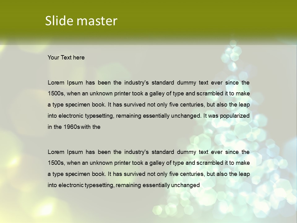 Decorative Party Art PowerPoint Template