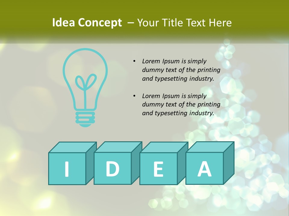 Decorative Party Art PowerPoint Template